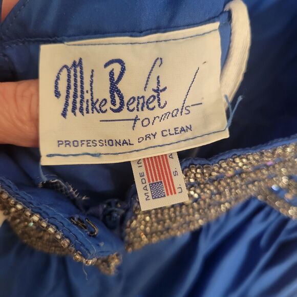 Mike Bennet formal gown with attached crystal belt royal blue HOCO wedding..sz 4 - Picture 10 of 10